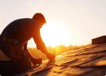 Local roofer working on a shingle roof in Shreveport, LA.
